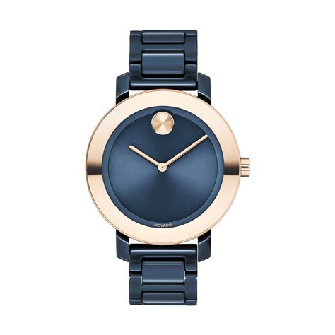 movado blue face watches ladies.